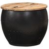 vidaXL Couchtisch Rund 53&times;43 cm Massivholz Mango