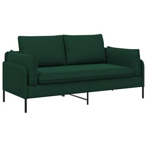 vidaXL 2-Sitzer Sofa 2-Sitzer Dunkelgr&uuml;n 188 x 81 x 89 cm Samt