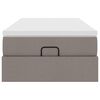 vidaXL Ottoman-Bett mit Matratze Taupe 100x200 cm Stoff