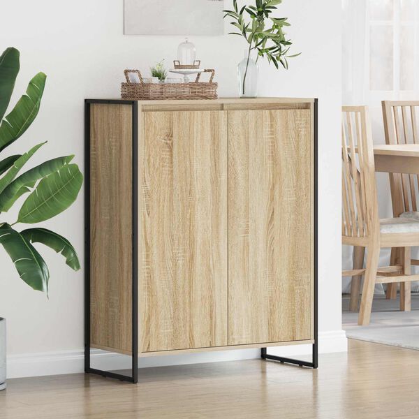 vidaXL Schuhschrank mit Speicher Sonoma 79 x 36 x 100 cm Holzwerkstoff