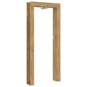 vidaXL Gartendusche 226 cm Massives Akazienholz und Edelstahl Wei&szlig;