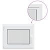 vidaXL Kellerfenster Innenseite Farbe Wei&szlig; RISOR 50 x 55 cm