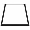 vidaXL Esstisch Beine V-Form 3 St&uuml;ck Schwarz 100x(72-73,3) cm Stahl