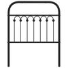 vidaXL Ersatz-Kopfteil Metall Schwarz 75 cm