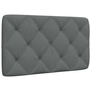 vidaXL Kopfteil-Kissen Dunkelgrau 80 cm Stoff