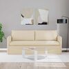 vidaXL Sofa Creme Gesamtabmessungen: 196 x 82 x 85 cm (B x T x H) Samt