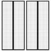 vidaXL Fliegengitter-T&uuml;rvorh&auml;nge 2 Stk. Magnet Schwarz 210x90 cm