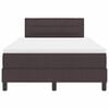 vidaXL Boxspringbett mit Matratze Dunkelbraun 120 x 190 cm Stoff