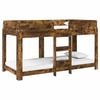 vidaXL Etagenbett f&uuml;r Kinder R&auml;uchereiche 80 x 200 cm Holzwerkstoff