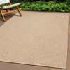 vidaXL Teppich ZIZUR 200x200 cm Jute-Optik Indoor und Outdoor
