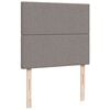 vidaXL Boxspringbett mit Matratze Taupe 120x190 cm Stoff