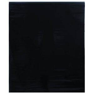 vidaXL Fensterfolie Statisch Matt Schwarz 45x500 cm PVC