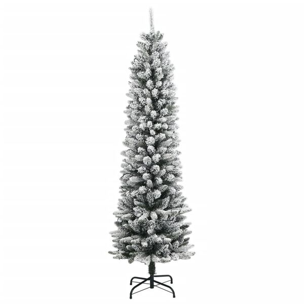 vidaXL Künstlicher Weihnachtsbaum mit Schnee 150 LEDs 150 cm