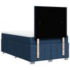 vidaXL Boxspringbett mit Matratze Blau 120x200 cm Stoff