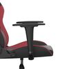 vidaXL Gaming-Stuhl mit Massagefunktion Schwarz und Weinrot Kunstleder