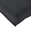 vidaXL Palettenkissenset 2 pcs Schwarz 120 x 40 x 8 cm Oxford-Stoff