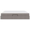 vidaXL Aufbewahrungsbett mit Matratze Taupe 200 x 200 cm Polyester