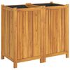 vidaXL Pflanzk&uuml;bel mit Einlage 84x42x75 cm Massivholz Akazie