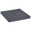 vidaXL Sonnenschirm-Gewichtsplatte Schwarz Granit Quadratisch 15 kg