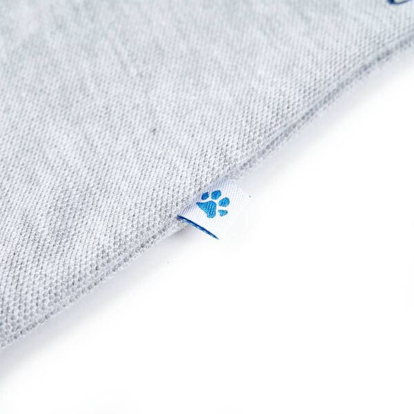 Kinder-Poloshirt Grau Melange 128