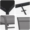 vidaXL Garten Essgruppe 5 pcs Grau und Schwarz