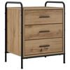 vidaXL Nachttisch Artisan-Eiche 48 x 36,5 x 60 cm Holzwerkstoff