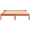 vidaXL Bettgestell mit Nachttischen Wachsbraun 160 x 210 cm
