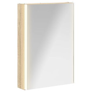 vidaXL Badezimmerspiegelschrank Sonoma-Eiche 43 x 11,5 x 60,5 cm