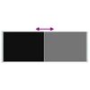 vidaXL Seitenmarkise Ausziehbar 220x600 cm Schwarz