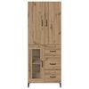 vidaXL Highboard Artisan-Eiche 69,5 x 34 x 180 cm Holzwerkstoff