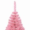 vidaXL K&uuml;nstlicher vorbeleuchteter Weihnachtsbaum Rosa 240 cm PVC
