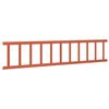vidaXL Dachschneeschild Rot 1200 x 2,5 x 20 cm Stahl