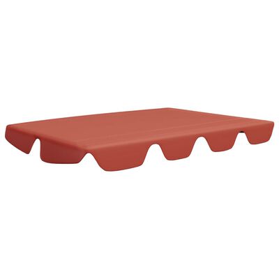 vidaXL Ersatzdach für Hollywoodschaukel Terracotta 150/130x105/70 cm