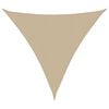 vidaXL Sonnensegel Oxford-Gewebe Dreieckig 3x3x3 m Beige