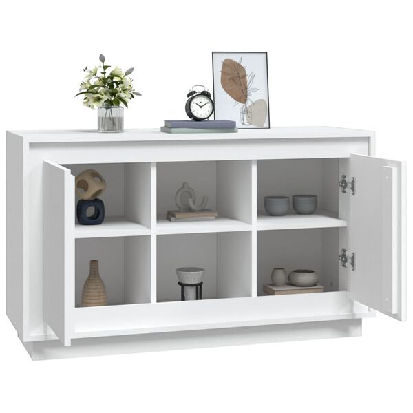 vidaXL Sideboard Wei&szlig; 102x35x60 cm Holzwerkstoff