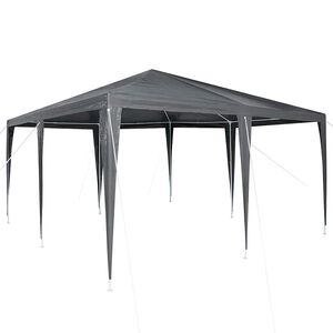 vidaXL Party-Zelt Anthrazit 400 x 400 x 266 cm Polyethylen und Stahl