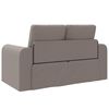 vidaXL Schlafsofa 60cm Taupe Stoff