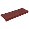 vidaXL Stufenmatten 30 Stk. 65x21x4 cm Bordeaux Rechteckiger Rand