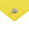 vidaXL Küchenrückwand 2 pcs Gelb 80 x 40 cm Gehärtetes Glas