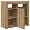 vidaXL Sideboard mit LED-Leuchten Artisan-Eiche 80x35x75 cm