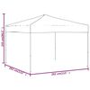vidaXL Partyzelt Faltbar Taupe 3x3 m