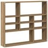vidaXL Wandregal Artisan-Eiche 90x16x78 cm Holzwerkstoff