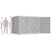 vidaXL Outdoor-Hundezwinger 382x192x185 cm