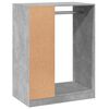 vidaXL Kleiderschrank Betongrau 77x48x102 cm Holzwerkstoff