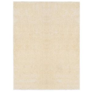 vidaXL Shaggy Bereichsteppich Creme 120 x 160 cm Polyethylen