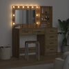 vidaXL Schminktisch mit Regal Braun 78,5 x 41 x 135 cm Holzwerkstoff