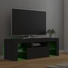 vidaXL TV-Schrank mit LED-Leuchten Grau 120x35x40 cm