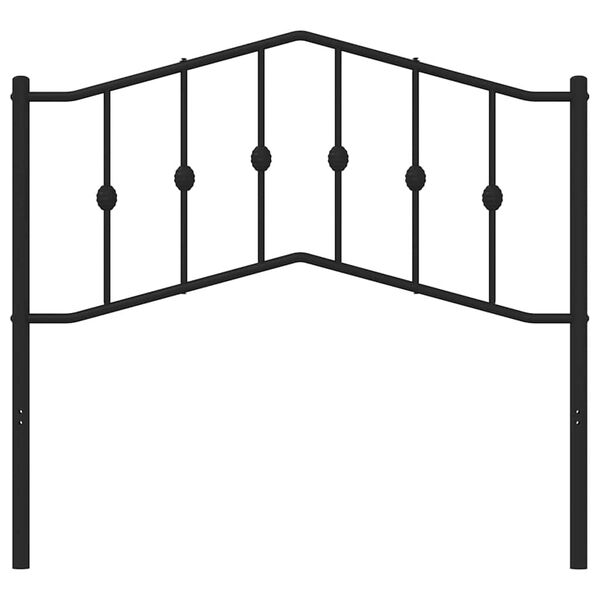 vidaXL Ersatz-Kopfteil Metall Schwarz 100 cm