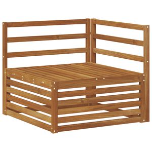 vidaXL Outdoor Ecksofa Massivholz Akazie Natur 83 x 83 x 73 cm