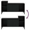 vidaXL TV-Schrank Schwarz 100x35x55 cm Holzwerkstoff